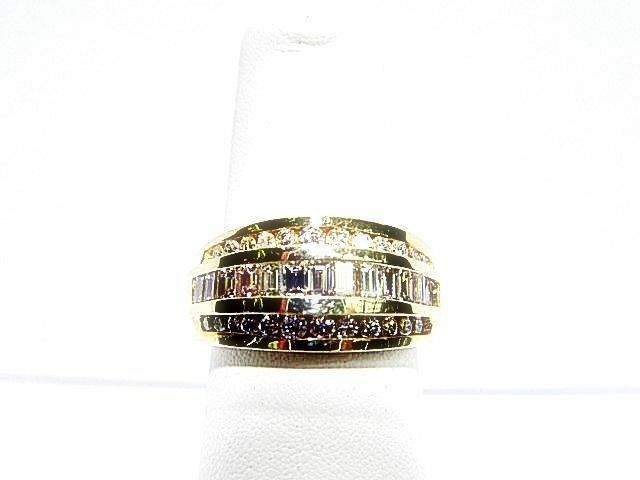 DIAMOND BAGUETTE SHAPE CHANNEL SET ROUND BRILLIANT SHAPE