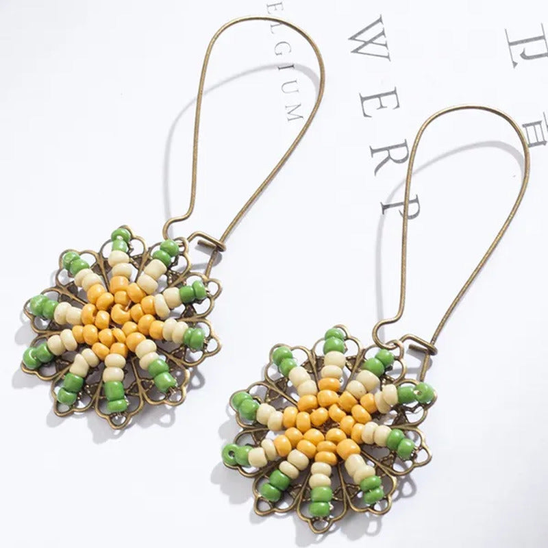 Tassel Earrings Personality Flower Handmade Jewelry