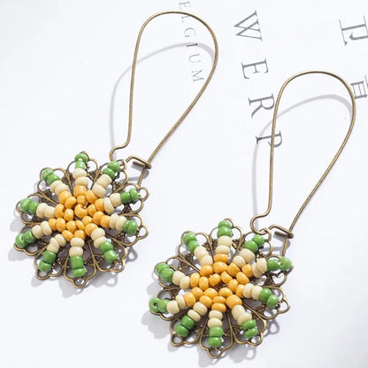 Tassel Earrings Personality Flower Handmade Jewelry