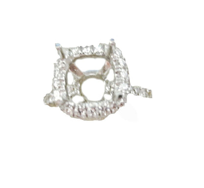 DIAMOND HALO SETTING 3/4 WAY SET DIAMOND FOR 6.50 MM STONE