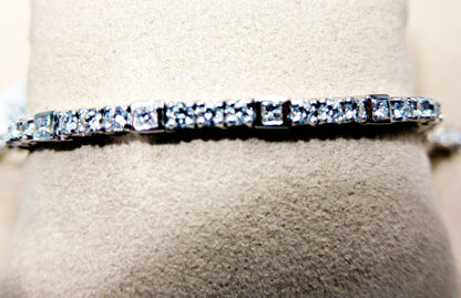 4.65 ct round brilliant shape diamond g color vs1/2 clarity diamond bracelet 18k
