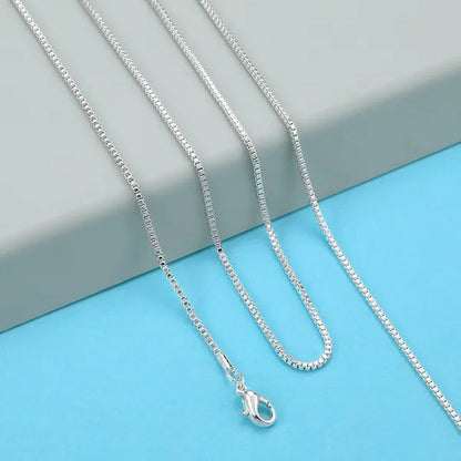 16-20Inch Fashion Luxury Men Women Fashion Solid 18K Gold 925 Sterling Silver Bo