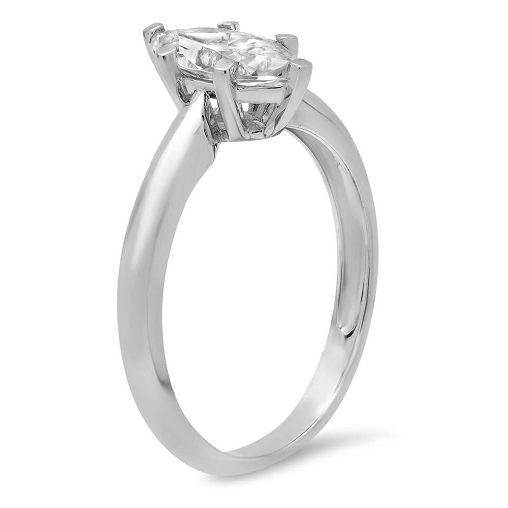 1.5 Ct Brilliant Marquise Cut VVS1 Genuine Conflict Free Clear Simulated Diamond