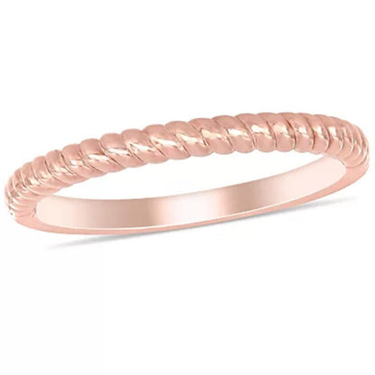 Twisted Wedding Band in 14K Gold