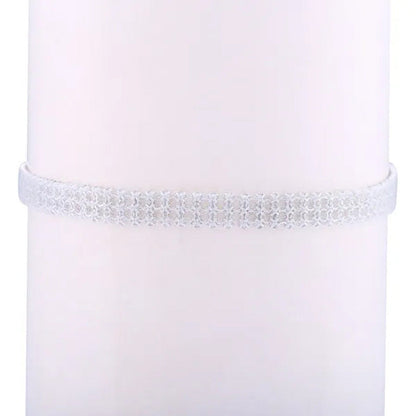1Pc Women Rhinestones All-Match Choker Necklace Fashion Trendy Jewelry Full Chok
