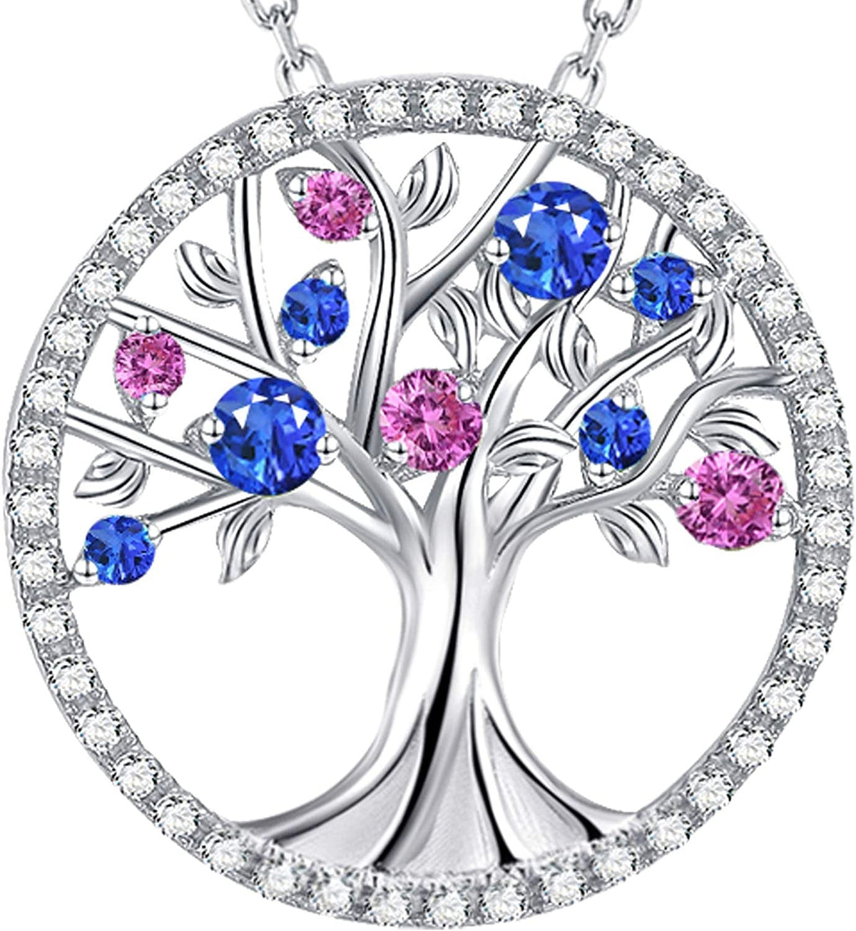 Valentines Day Birthday Gifts for Her Tree of Life Necklace February March Birth