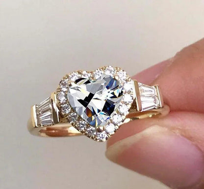 YOHAPP Woman Fashion Gemstone Jewelry Exquisite Natural White Sapphire Ruby Emer