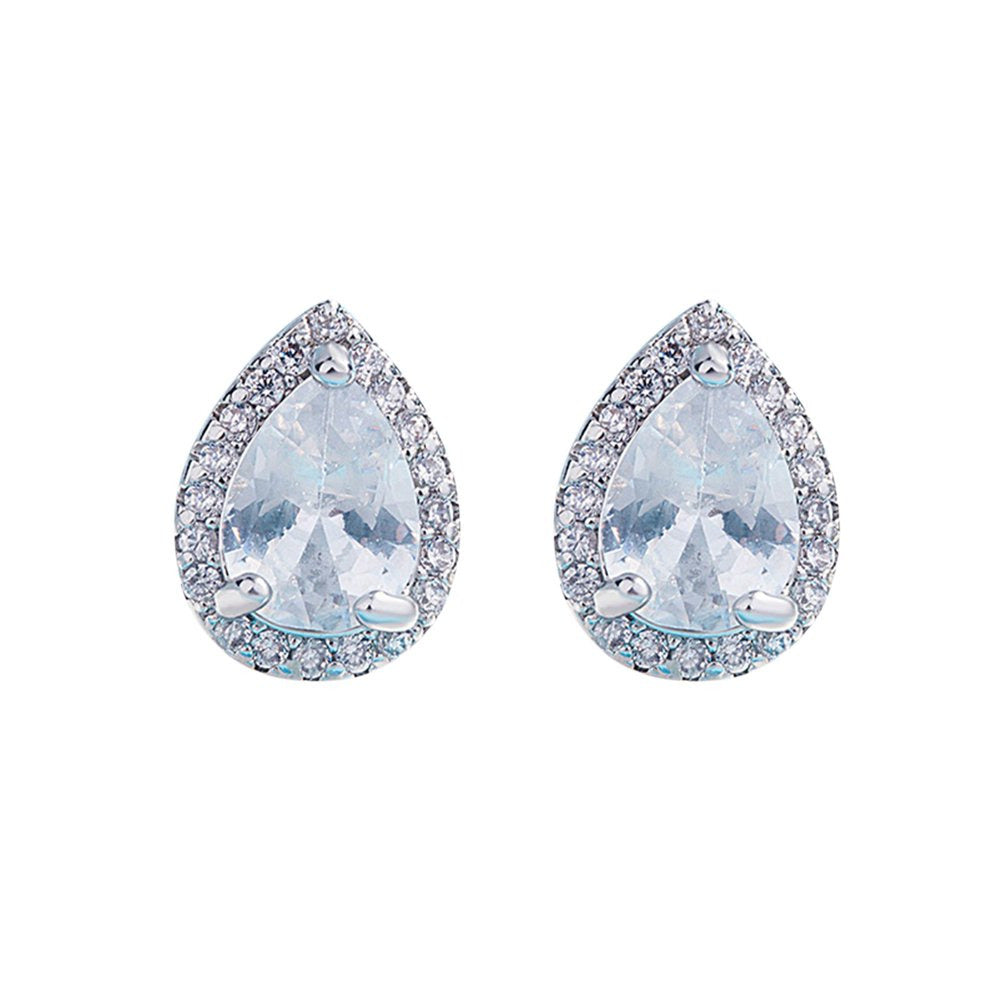 Inlaid Earring Minimalist Jewelry Gift Diamond Metal Ladies Vintage Flash Earrin