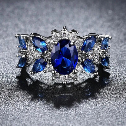 Colored Diamond Wedding Ring Diamond Engagement Ring Commitment Ring Cubic Zirco