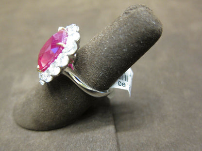 GRS CERTIFIED RUBY CUSHION SHAPE 13.80 LENGTH X11.30 WIDTH X7.05MM DEPTH DIAMOND