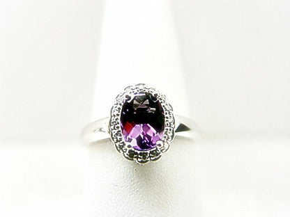 AMETHYST OVAL SHAPE FACETED 8.10X 6.10X 4.40MM DIAMOND
