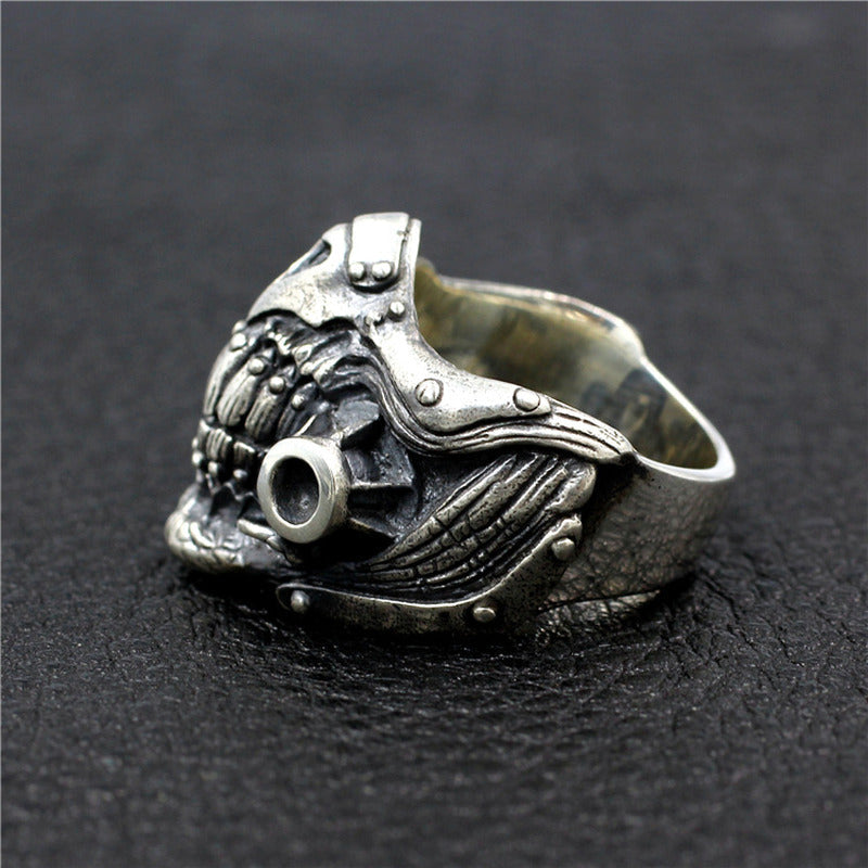 Mad Max Undead Old Joe Mask Ring 925 Sterling Silver