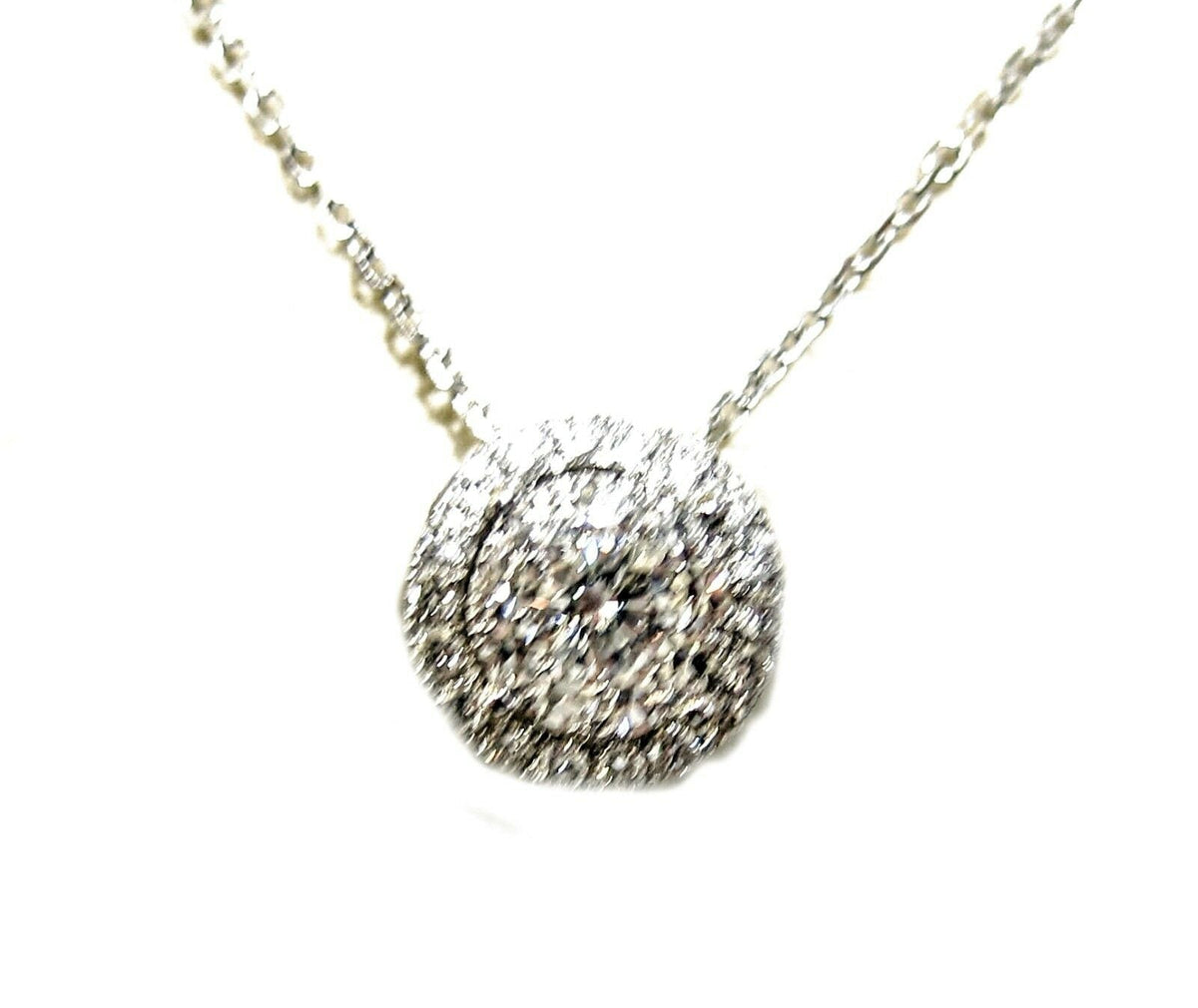 DIAMOND ROUND BRILLIANT DIAMOND AROUND PENDANT INCLUDED CHAIN DIAMOND PENDANT