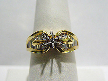 DIAMOND BAGUETTE SHAPE CHANNEL SET SETTING 6 PRONG