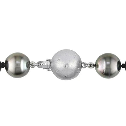 Allura 10-13 MM Tahitian Cultured Pearl Strand Necklace in 14K White Gold, 18"