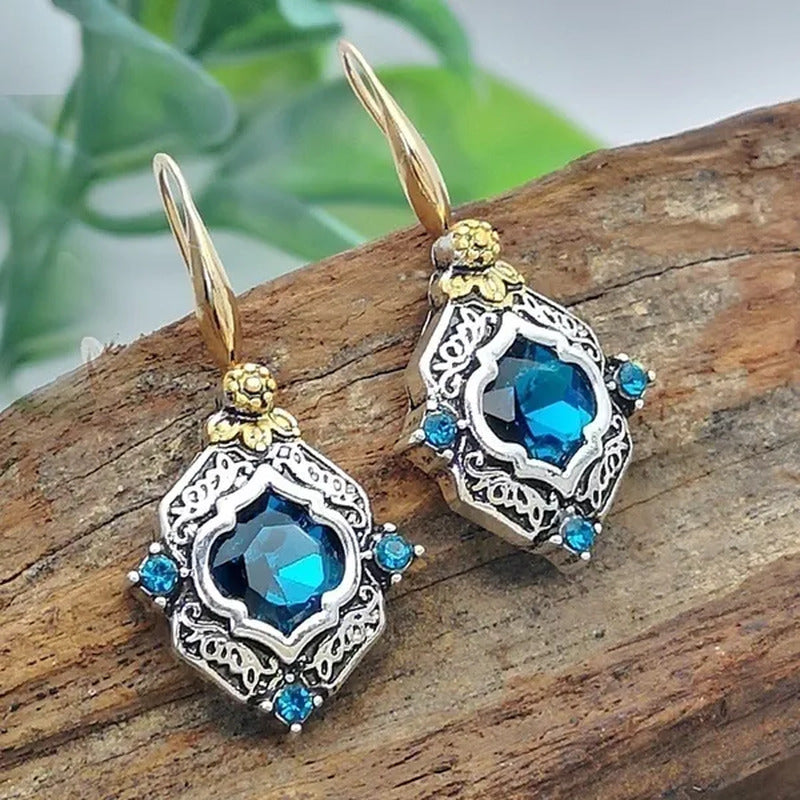 Exquisite Sapphire Earrings Zircon Earrings Dangle Earrings Drop Earrings Diamon