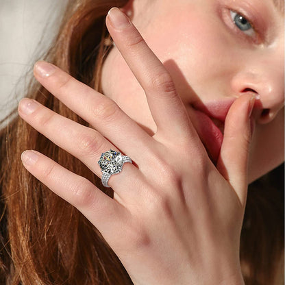 Ring Ring Light Women'S Ring -Kle Diamond Big Can Be Ringnew Ringcan to Creative