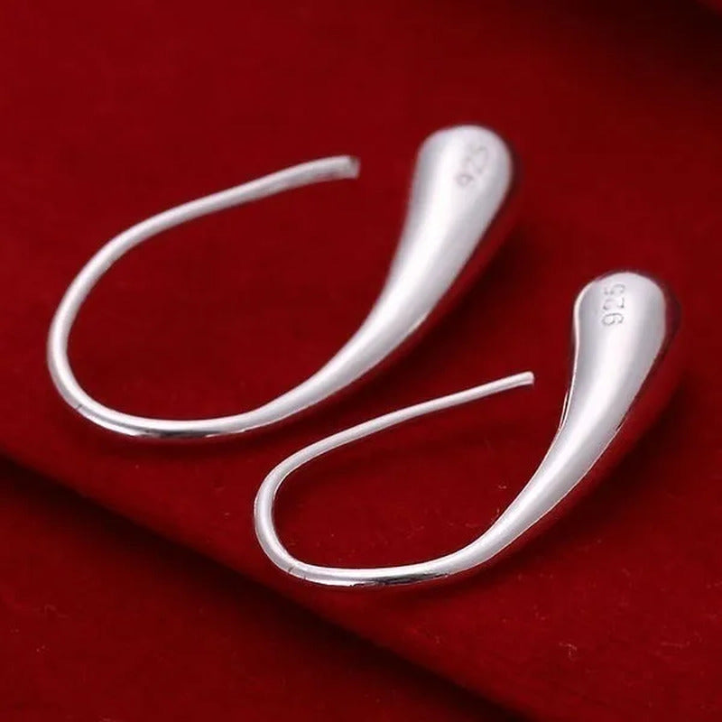 925 Sterling Silver Earing / Lovely / 925 Crystal Dangle Earrings Trendy Earring