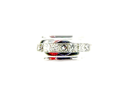 DIAMOND 7 STONE PRINCESS SHAPE CHANNEL SET DIAMOND MEN DIAMOND
