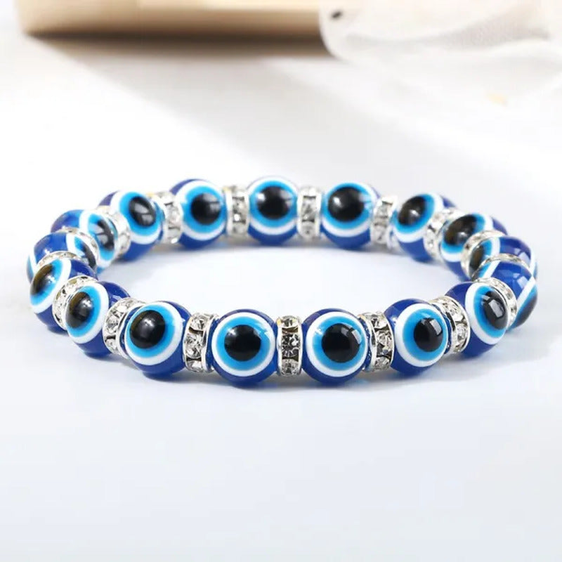 New Fashion Crystal Turkish Lucky Evil Eye Bracelets Blue Evil Eye Bead Bracelet