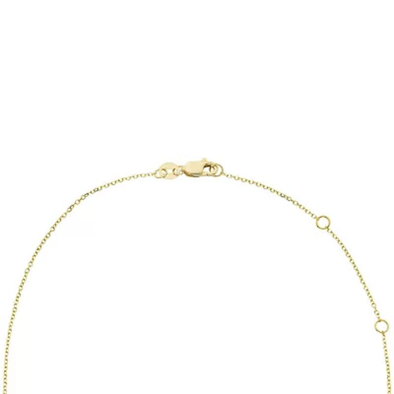 Genuine Ruby and 0.11 CT. T.W. Diamond Pendant in 14K Gold