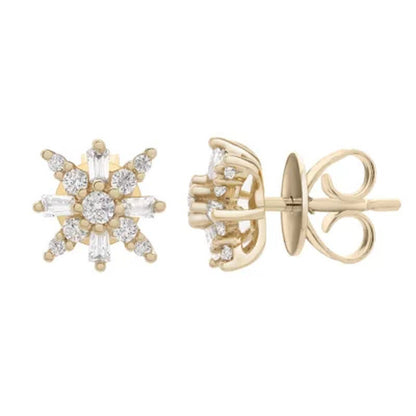 0.25 CT. T.W. Diamond Earrings in 14K Yellow Gold