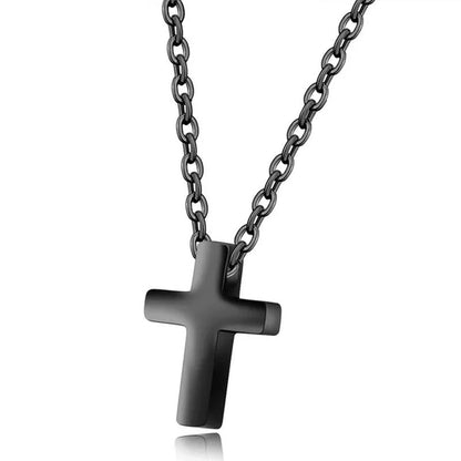 Simple Style Small Tiny Cute Cross Pendant Silver / Black / Rose Gold Exquisite