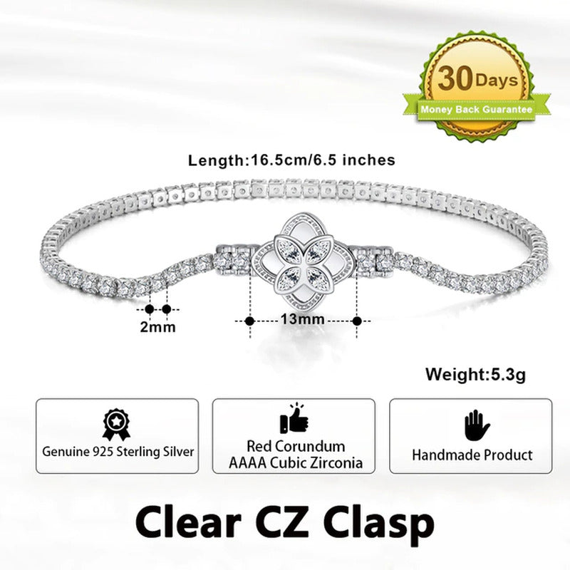 Authentic 925 Sterling Silver Tennis Chain Bracelet Moulding Process