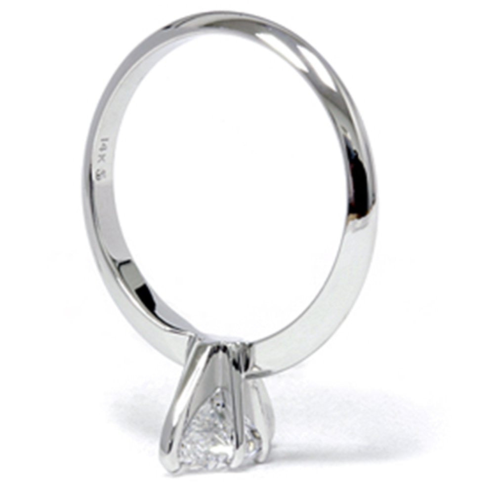 1Ct Solitaire Marquise Diamond Engagement Ring 14K White Gold