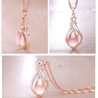 Mother'S Day Gift Good Color Lotus Stone Charm New Fashion Shape Jewelry Opal Wo