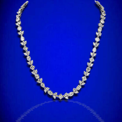 Diamond Necklace! 53.61 ct Multi Shape Long Diamond Necklace