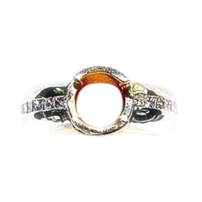 DIAMOND PRINCESS SHAPE CHANNEL SET MENS RING FOR 6.50MM DIAMOND