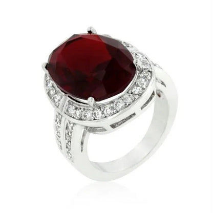 Ruby Red Cocktail Ring, B Size : /B 05