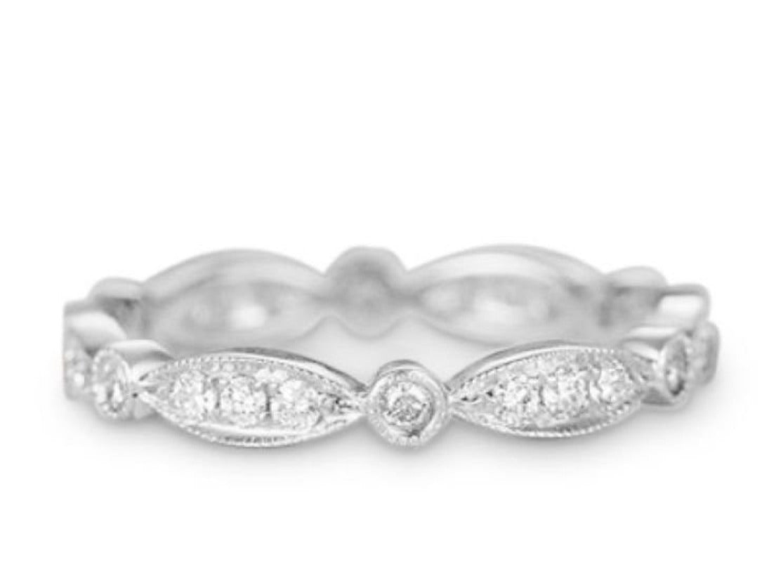 .50 Ct Diamond Anniversary Ring Band - Modern Wedding Band - Full Eternity Ring