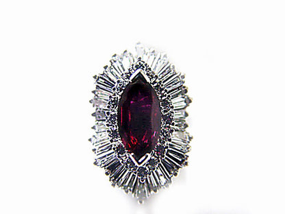 RUBY MARQUISE SHAPE 11.05X5.80X2.60MM DIAMOND RING