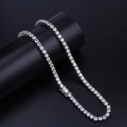Necklace for Women Gorgeous Men'S Gold Tennis Chain Icy Diamonds Hip Hop Choker