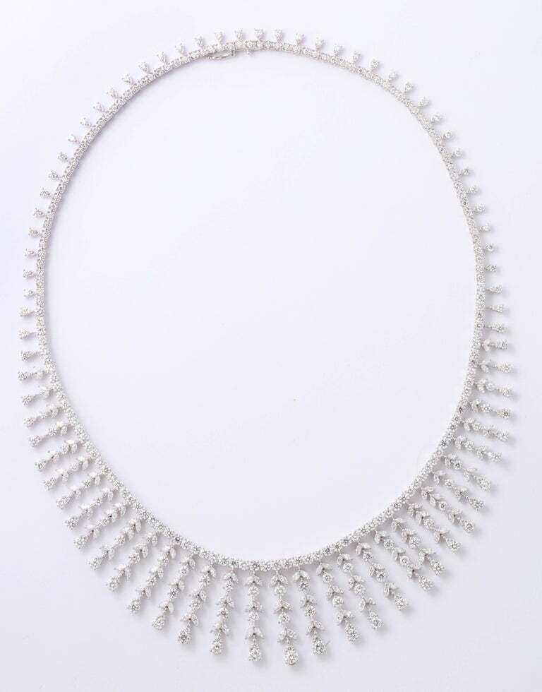 Over 20 Carat Diamond Drop Necklace