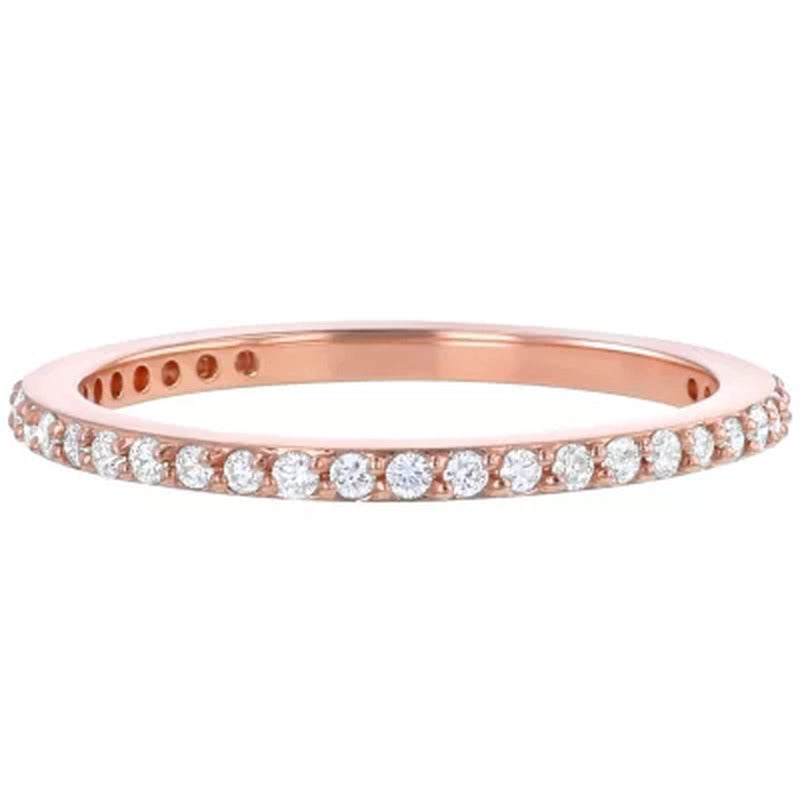 Stackable 0.25 CT. T.W. Diamond Band in 14K Gold (Assorted Colors)