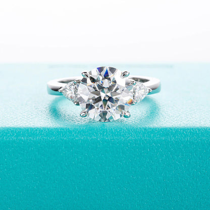 Anujewel 4.6 Carat D Color Moissanite Diamond Engagement Wedding Ring