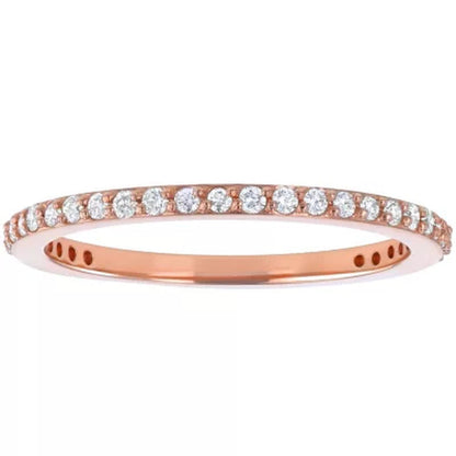 Stackable 0.25 CT. T.W. Diamond Band in 14K Gold (Assorted Colors)