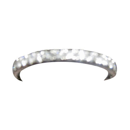 diamond round brilliant half way set top set band