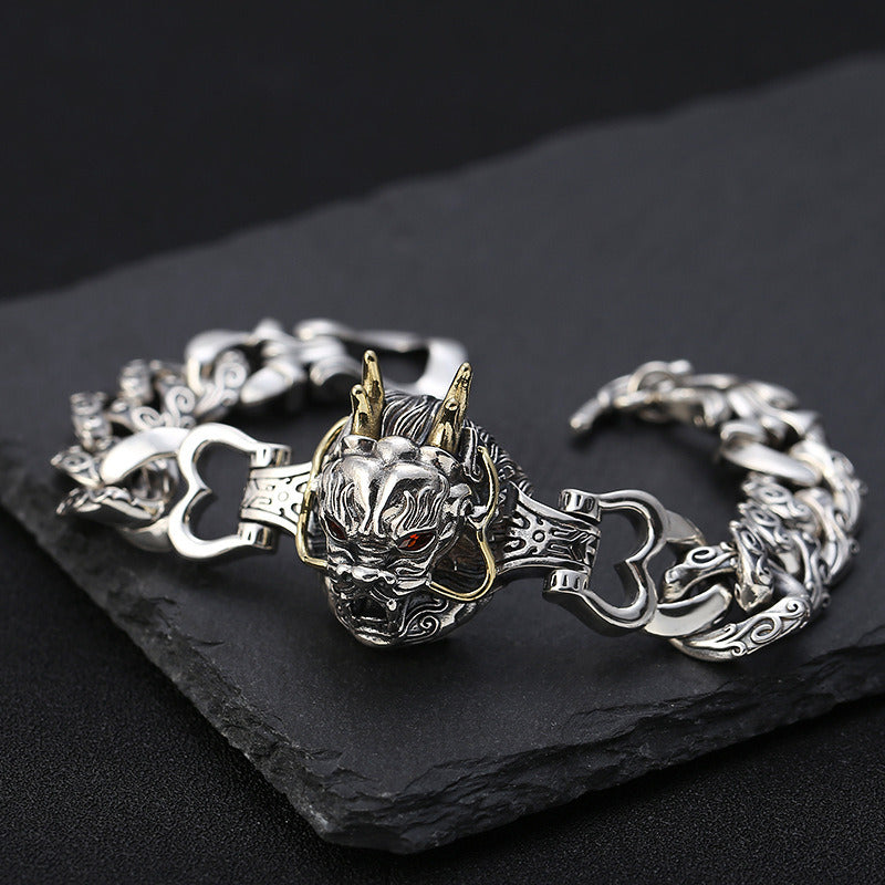 S925 Sterling Silver Creative Temperament Leading Men'S Bracelet