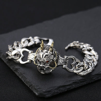 S925 Sterling Silver Creative Temperament Leading Men'S Bracelet