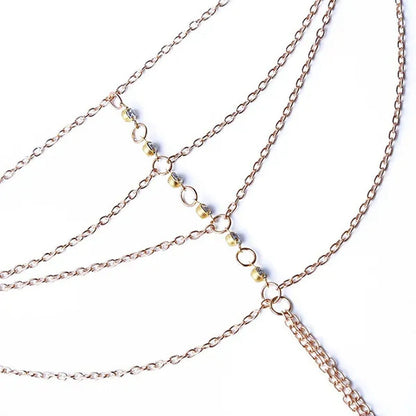 1 PC Fashion Celebrity Chain Tassel Crystal Bracelet Slave Finger Ring Hand Harn