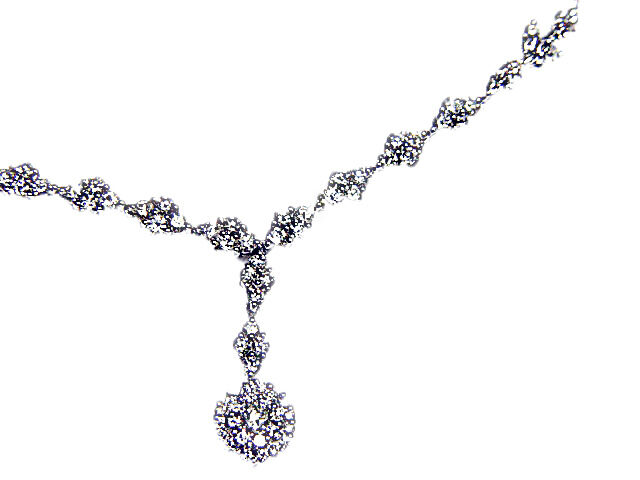 DIAMOND ROUND BRILLIANT SHAPE NECKLACE