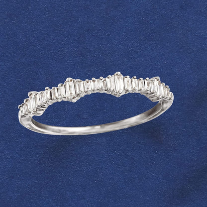 0.20 Ct. T.W. Baguette Diamond Ring in 14Kt Gold