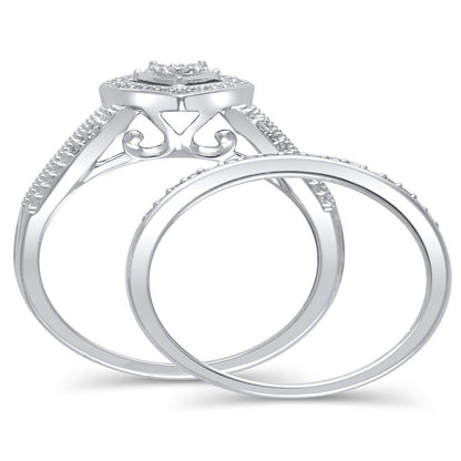 1/5 Carat T.W. (I3 Clarity, I-J Color) Forever Bride Heart Shaped Halo Diamond C