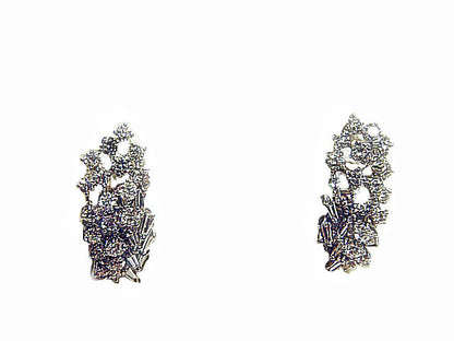 DIAMOND ROUND BRILLIANT BAGUETTE SHAPE EARRING