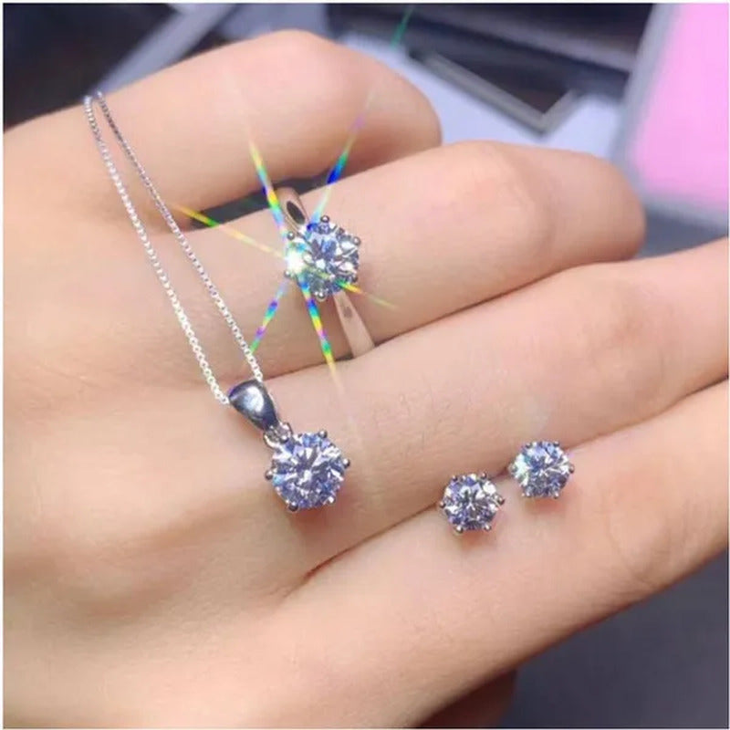 Latest Valentine'S Day Ladies Fashion 925 Sterling Silver Rings Diamond Rings St