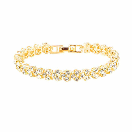 Bangle Bracelets for Women,Roman Style Woman Crystal Diamond Bracelets Gifts Jew